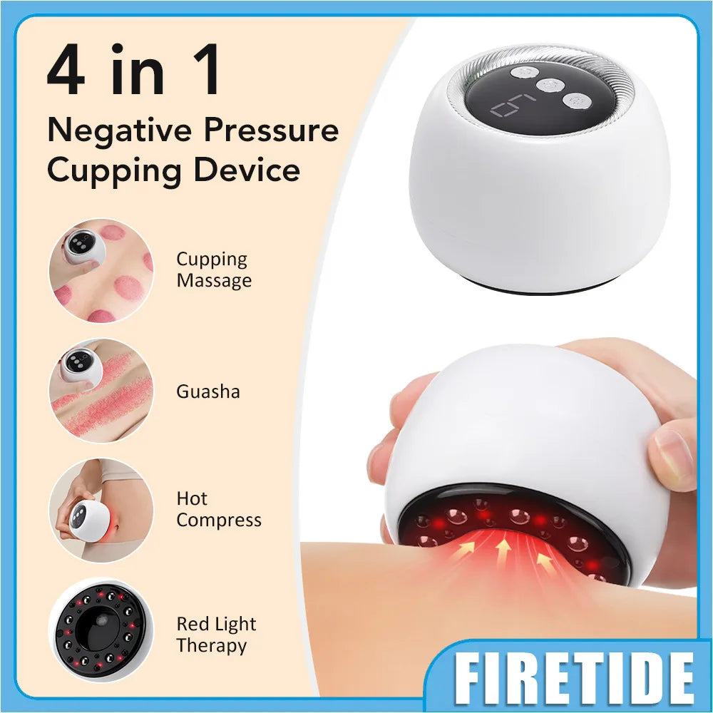 Dat Recovery™ 4-in-1 Red Light Cupping Massager