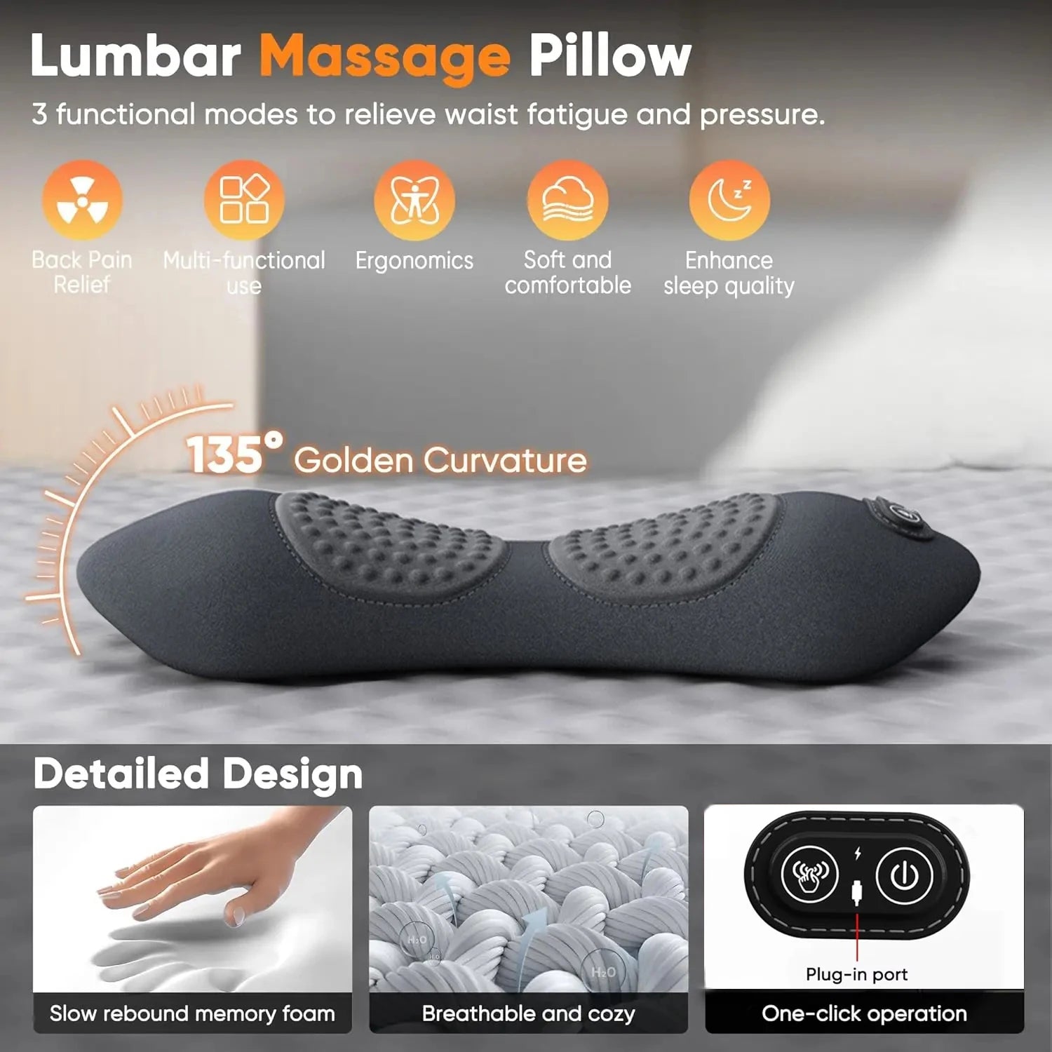 DAT 3-in 1 Shiatsu Back Recovery Massager