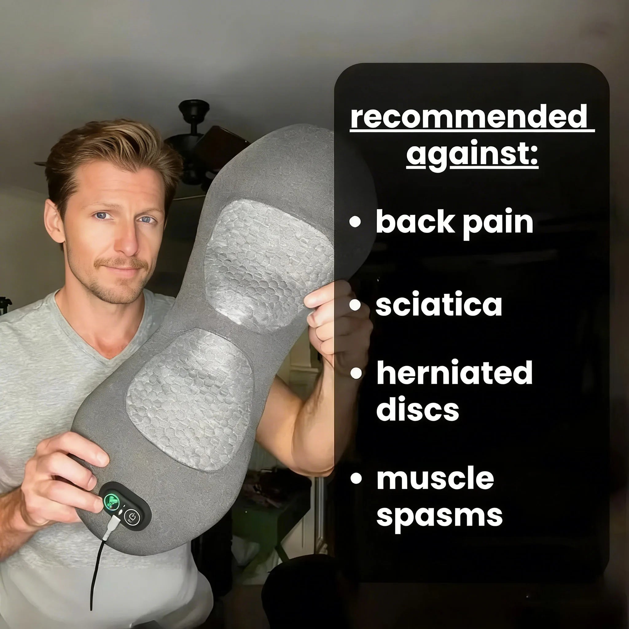 DAT 3-in 1 Shiatsu Back Recovery Massager