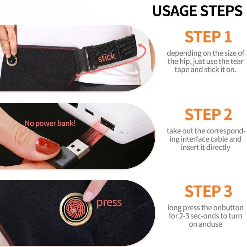 DAT Cordless Heated Hip & Lower Back Recovery Wrap