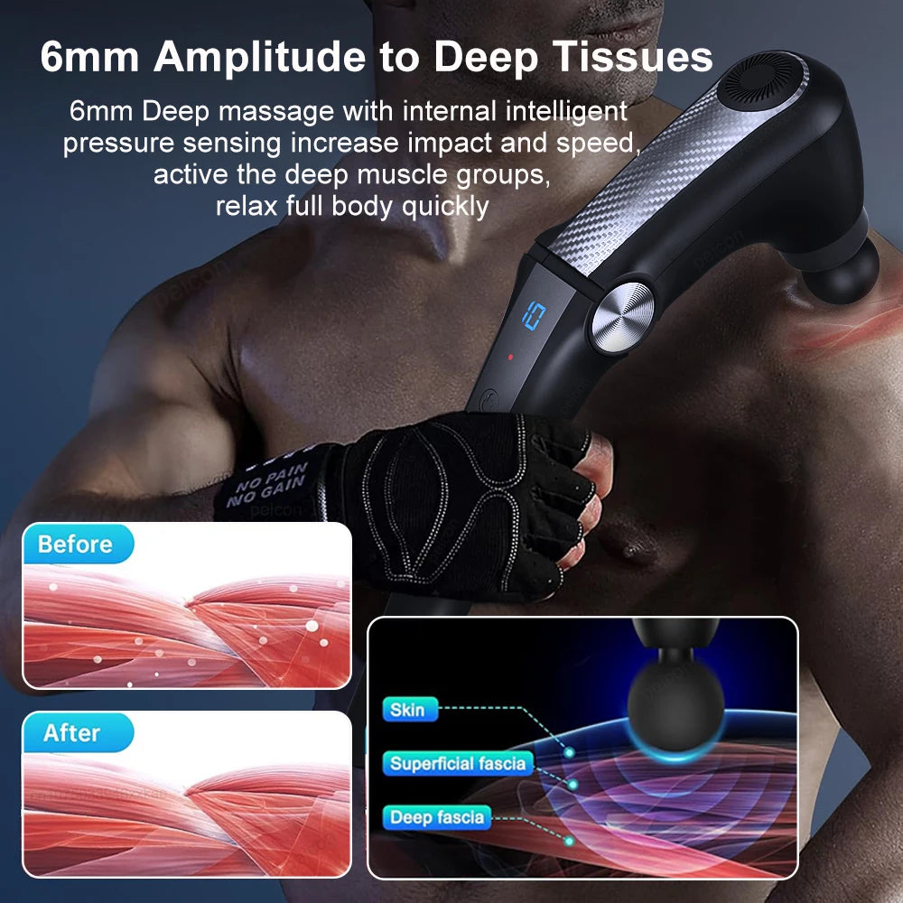 DAT Pro Deep Tissue Massage Gun with handle