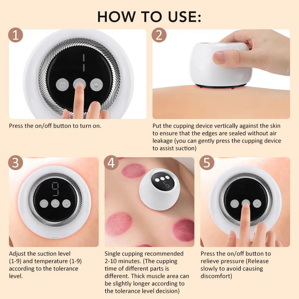Dat Recovery™ 4-in-1 Red Light Cupping Massager